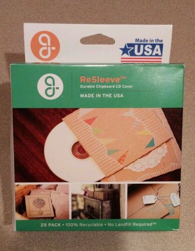 23 Guided Products ReSleeve Recycled Durable Chipboard CD DVD Sleeves USA Made