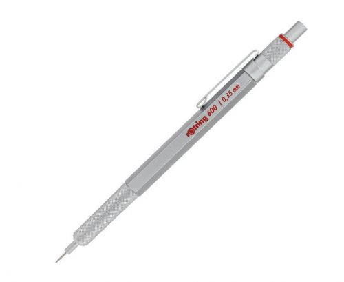 Rotring 600 Mechanical Pencil 0.35mm Silver Body 502613