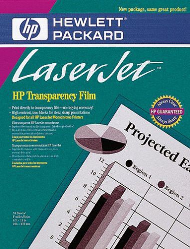 Hewlett Packard Transparency Film Letter Size For  Laser Printers (10pks of 50)