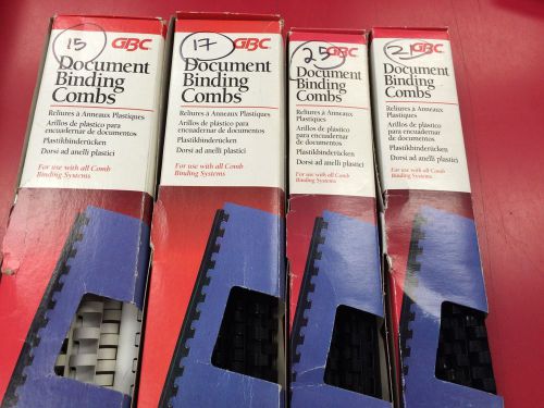 **LOT** 165  Plastic Binding Combs Spines 4 different sizes
