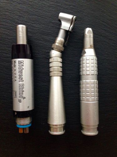 Midwest Rhino Handpiece With Straight Nose Cone &amp; Contra Angle