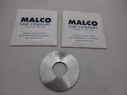 MALCO SLOTTING SAWS 2-3/4&#034; x 0.169 x 1&#034; CENTER QTY-3 NEW