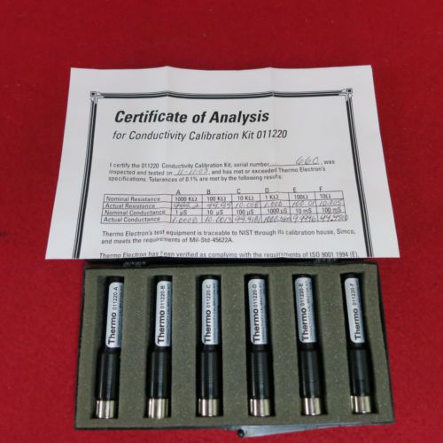 Thermo Electron 011220 A thru F 8-Pin Din Connector Conductivity Calibration Kit