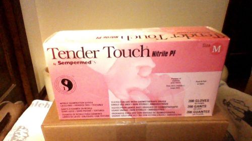 Sempermed Tender Touch Nitrile PF Gloves Size Medium Latex &amp; Powder Free