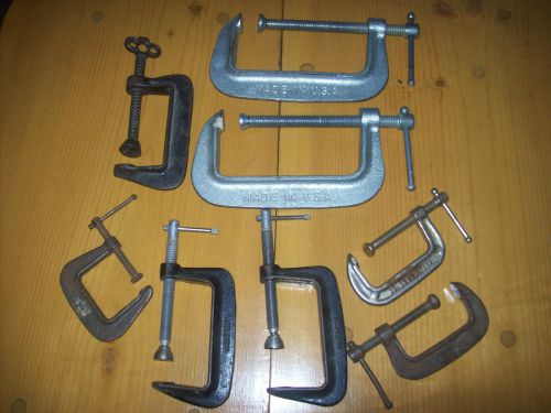 CLAMPS , 8 TOTAL DIFFERENT SIZES