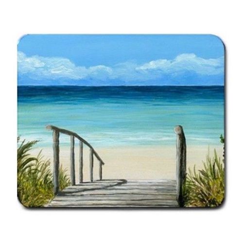 Mousepad from original Art painting Sea View 147 ocean beach by L.Dumas