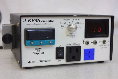 J-kem scientific model 210/timer temperature controller w/o thermocouple, 1200w for sale