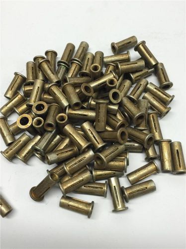 100pc Sheet Metal Fastening Slotted Rivnut Threaded Nut Lot 6mm x 1.0 x 7/8&#034; L