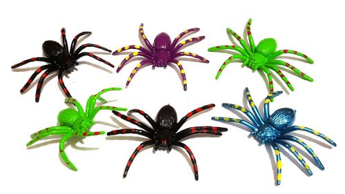 500 pc fake spider Horror Joke Halloween funny Trick Gag Kidding party toy game