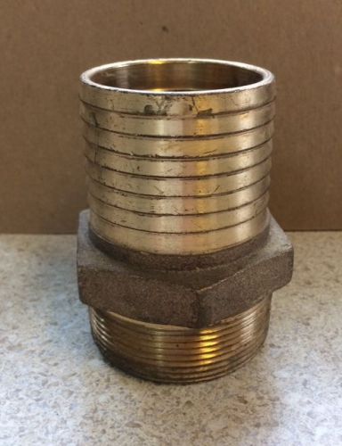 2&#034; male x 2&#034; barb brass adapter free shipping for sale