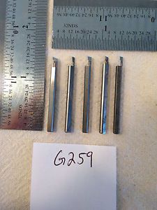 5 USED SOLID CARBIDE BORING BARS. 1/8&#034; SHANK. MICRO 100 STYLE. {G259}
