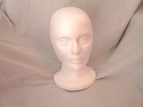 12 used styrofoam mannequin wig heads partial body table glasses hat display for sale