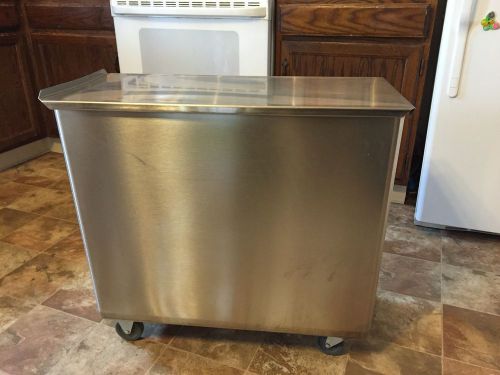 Baxter stainless steel  ingbin-1cmpt1 ingredient mobil bin 1-compartment w/ lid for sale