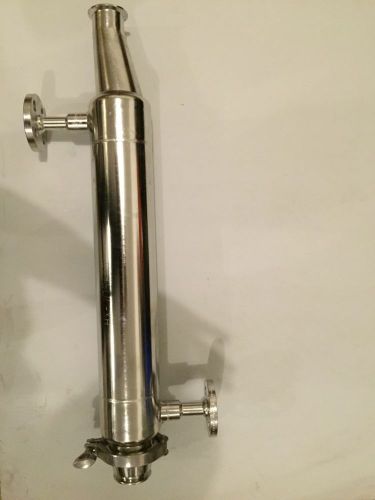 316l ss sanitary shell &amp; tube heat exchanger 2&#034; clamps 4&#034; shell 1/2&#034; 150# flange for sale