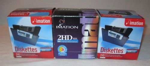 Imation Diskettes 2HD Double Sided IBM Formatted 1.44MB/MO 2001 Lot of 66