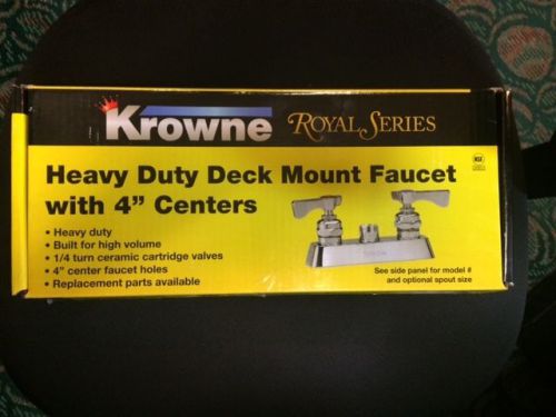 Krowne  - Heavy Duty Deck Mount Faucet w/ 4 in Centers