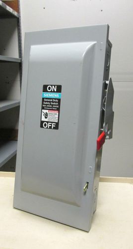 NEW .. Siemens Heavey Duty Safety Switch 100A, 240V Cat# GNF323 .. DS-721