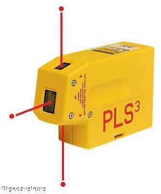 PLS 3 Laser Alignment Tool Plumb Laser Level NIB