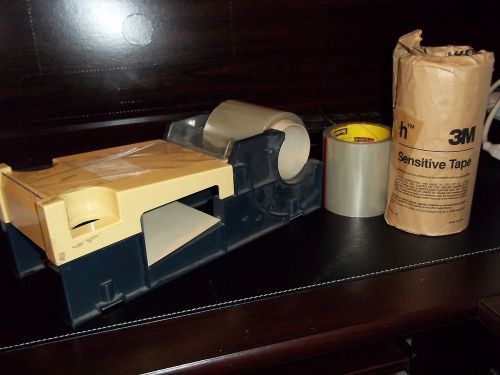 4 ROLLS SCOTCH 3M LABEL PROTECTION PRESSURE SENSITIVE TAPE 4&#034;+ DISPENSER RET$40e