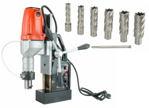 SDT MD40 1.5&#034; Magnetic Drill 2700lb Mag Force w/ Annular Cutter 7PC Kit 2&#034; Depth