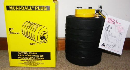 CHERNE 8&#034; MUNI-BALL Pipe Plug with 3&#034; hose bypass