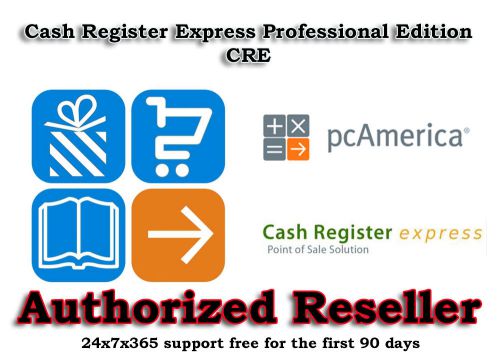 Pcamerica cre/pre cash register express professional edition retail pos software for sale