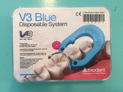 V3 Blue Sectional Matrix Composite Dental System Ultradent Triodent USED