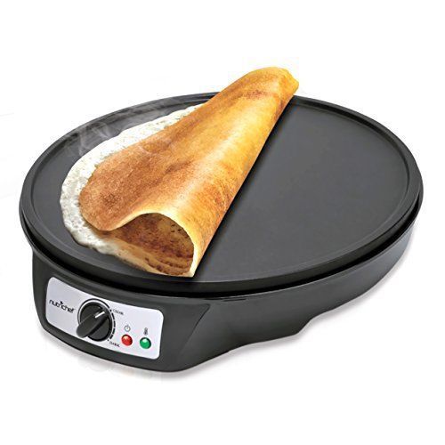 12&#034; Electric Crepe Maker Griddle Pancake Nonstick Kitchen Machine Breakfast Egg