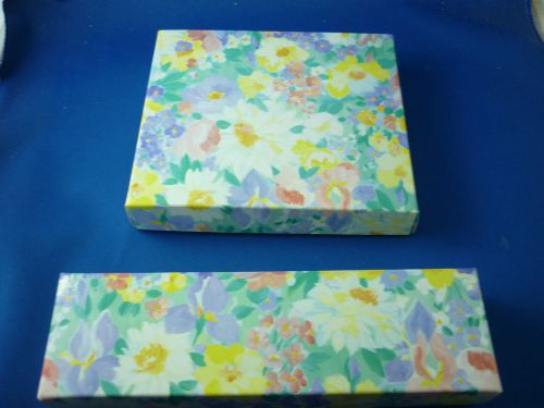 Colourful Cardboard Floral Gift BOXES ( New )