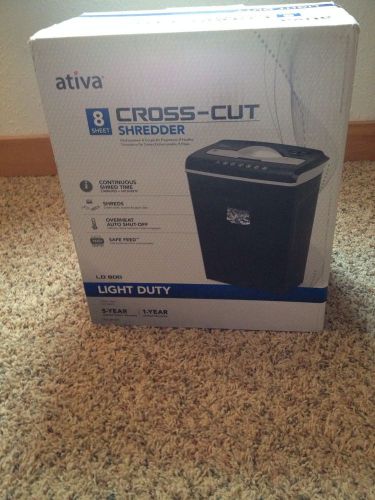 Ativa LD800 8-sheet Cross Cut Shredder