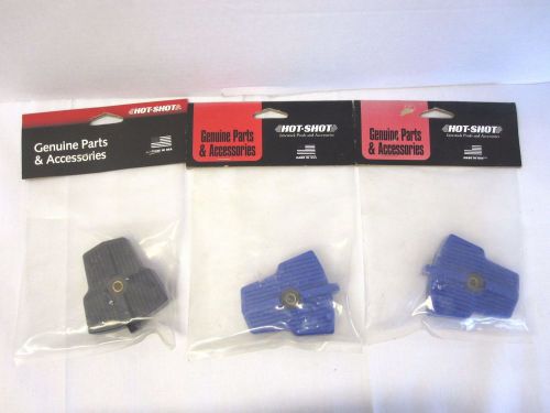 LOT OF 3-HOT SHOT CASE END COVER-1 BLACK-2 BLUE-NEW IN PACKAGE-FREE SHIPPING