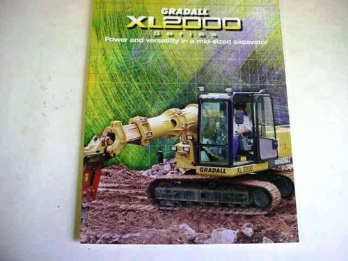 Gradall XL2000 Series Excavator Color Brochure XL2200, XL2300, Xl2210