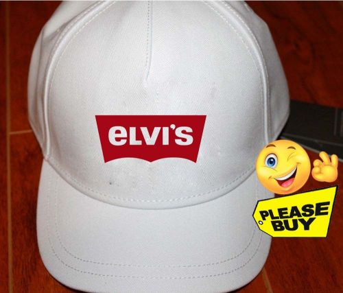 Funny logo Elvis Custom Fashion Hats Logo White Baseball Caps Apparell