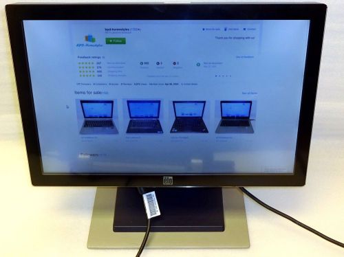 ELO TOUCHSYSTEMS ET1900L-AUWA-1-GY-G 19&#034; LCD TOUCH SCREEN MONITOR