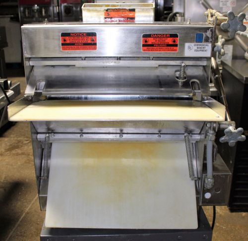 Heavy duty stainless steel 2-pass bench dough roller -- ACME MRS11