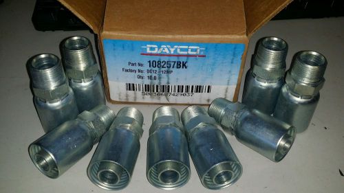 10 ~ dayco ~ 108257bk ~ dc12-12mp ~ hydraulic coupling&#039;s for sale