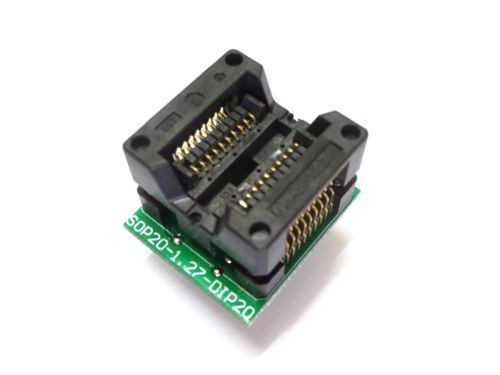 SO20 SOP20 to DIP20 Programmer adapter Socket Converter for Wide 200mil