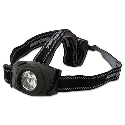 Rayovac virtually indestructible flashlight, headlamp, black, 3 aaa for sale