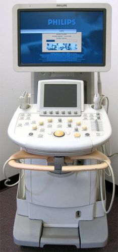 Philips iU22 Ultrasound Cart-E.2  iU 22 with L17-5,L12-5 50mm,C8-4v