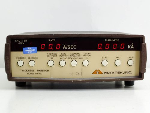 Maxtek Inc TM-100 Thickness Monitor