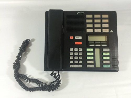 Nortel Nortsar M7310 Charcoal Phone 10 Button Display NT8B20AH-03 Telephone