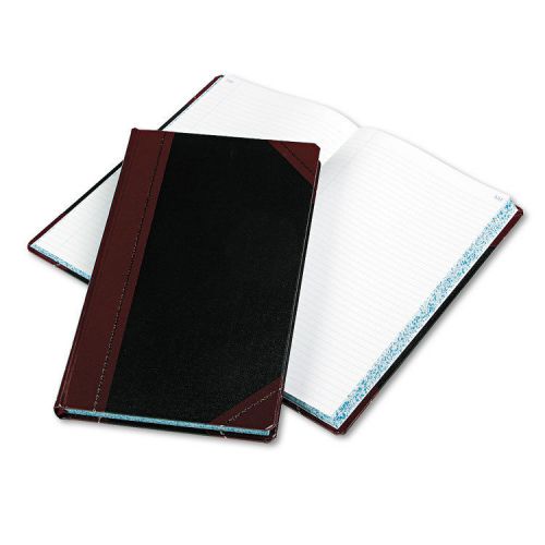 Boorum &amp; Pease Record/account Book, Black/red Cover, 300 Pages, 14 1/8 X 8 5/8