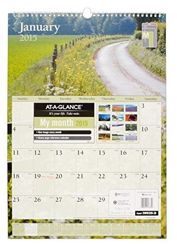 At-A-Glance AT-A-GLANCE Scenic Monthly Planner 2015, Wirebound, 12 x 17 Inch