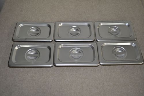 6X Browne-Halco CP8192  Stainless Steel Solid Cover 1/9 Size.