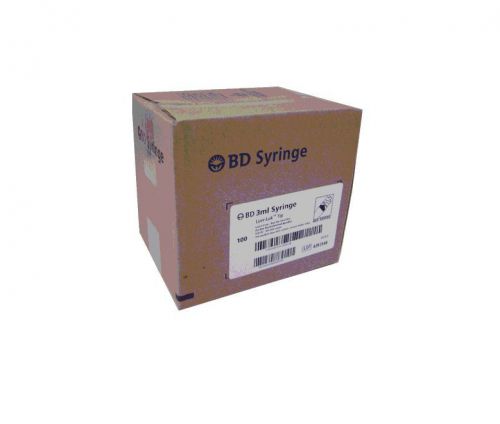 BD 3ml Syringe 100 per/box Sterile
