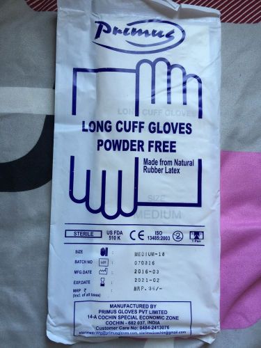 Elbows Length latex Surgical Gloves Size Medium 18 Inches Long