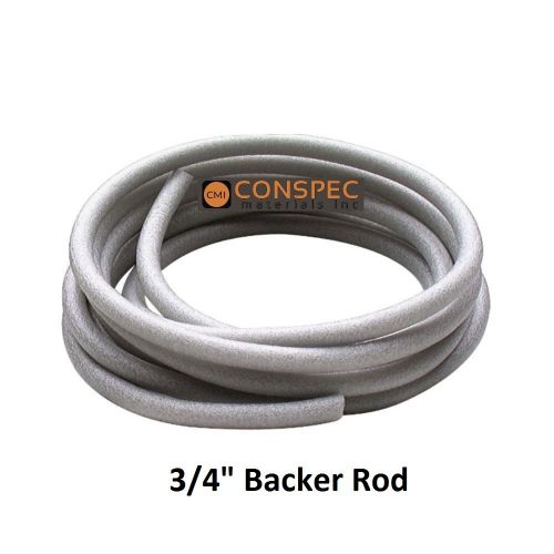 3/4&#034; HBR Closed Cell Backer Rod 20 Ft Free Shipping Nomaco Construction Foam