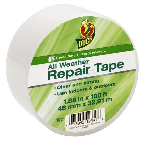 Duck Brand All Weather Indoor outdoor Repair Tape Clear 1.88-inch X 100&#039;