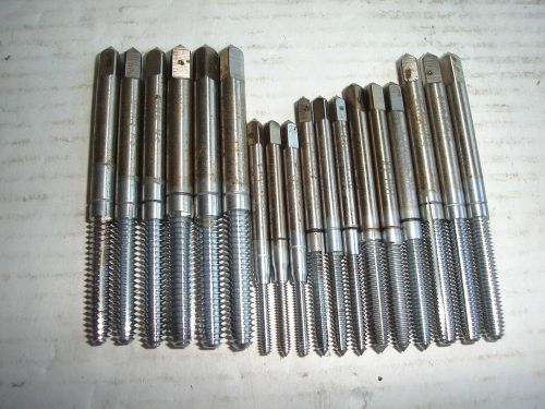 Lot of 18 roll form taps 3 each size 3-48 6-32 8-32 10-24 10-32 12-24 machinist for sale