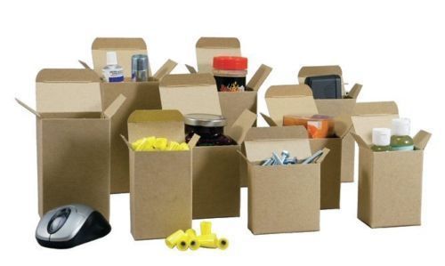 1.5&#034; x 1.5&#034; x 2&#034; folding cartons boxes reverse tuck kraft containers 500/lot for sale